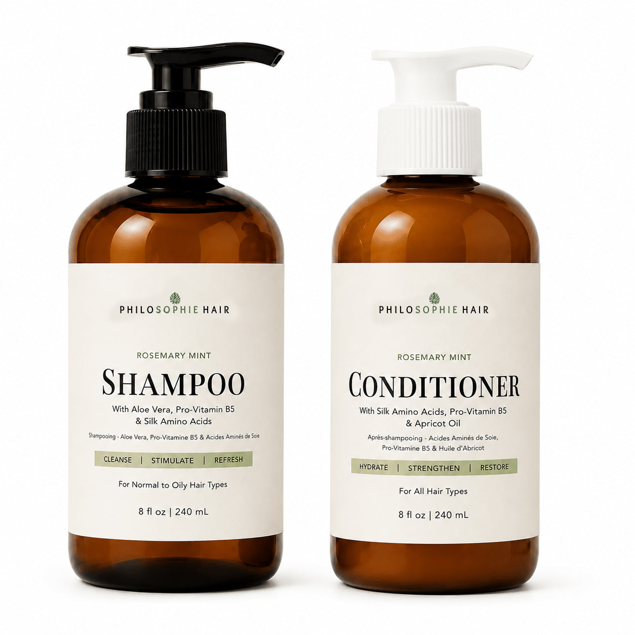 Rosemary Mint Shampoo & Conditioner Set