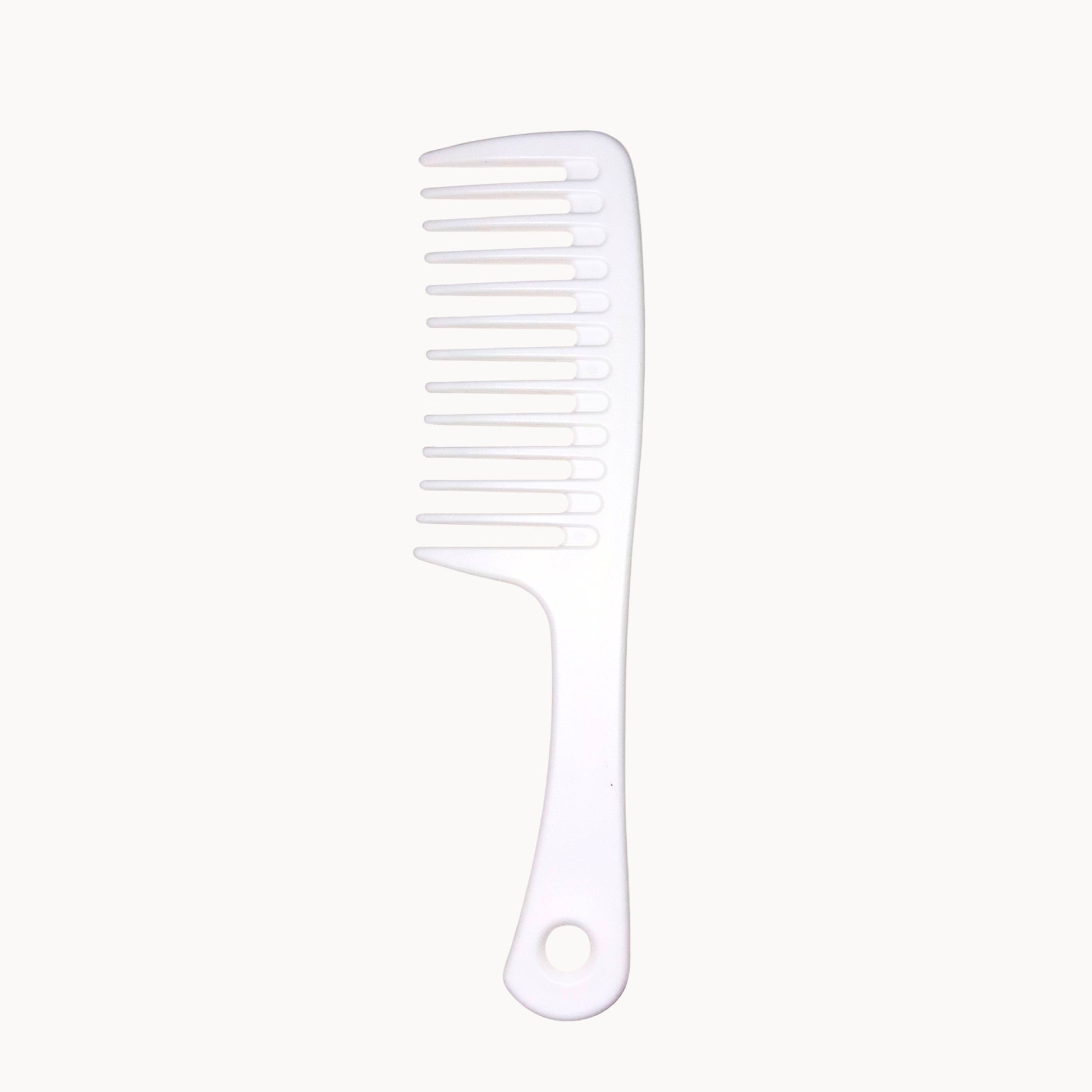 White comb on a white background