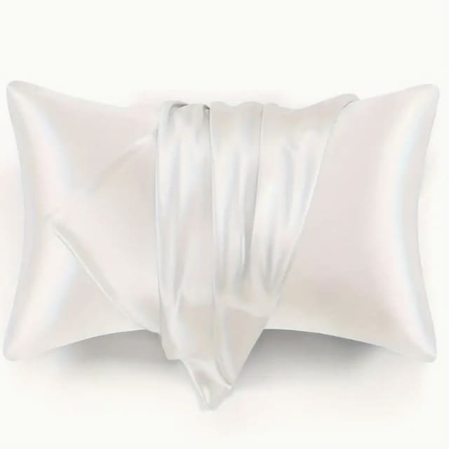 Satin Pillowcases - White image