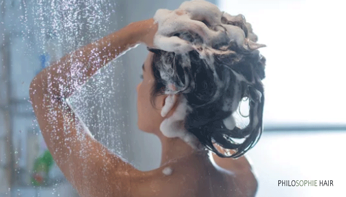 PhiloSophie Hair -Woman washing hair