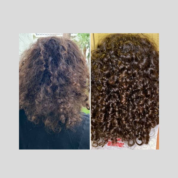 PhiloSophie Hair - Before and After shots of hair growth