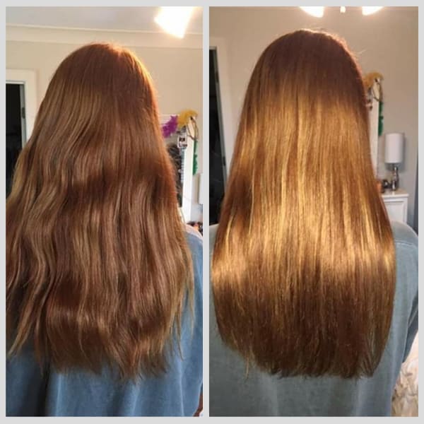 PhiloSophie Hair - Before and After shots of hair growth